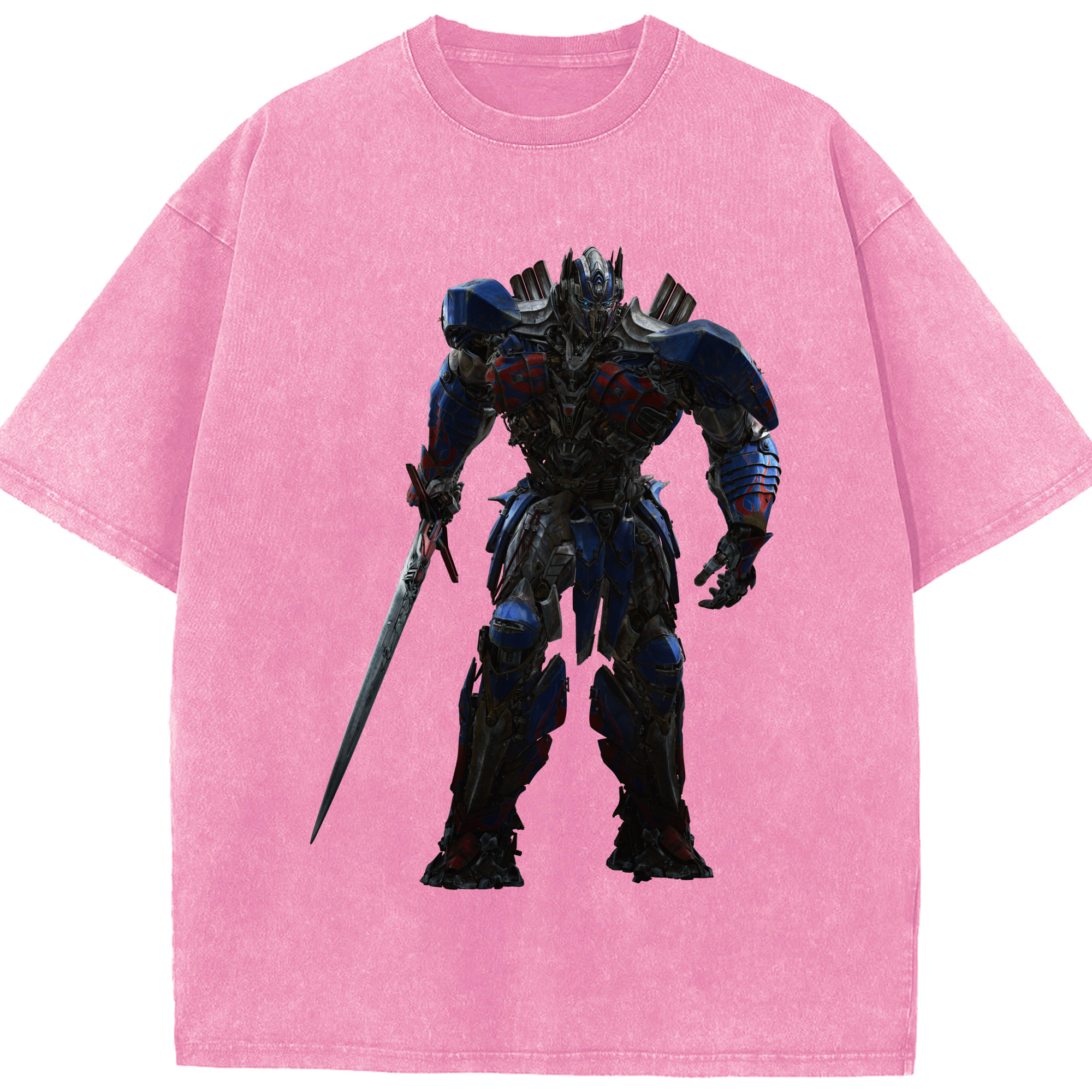（画像用）  綿100% ヴィンテージ風 半袖Tシャツ（フロントプリント）